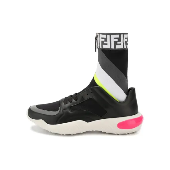 FENDI Casual Shoes Men High-Top Black