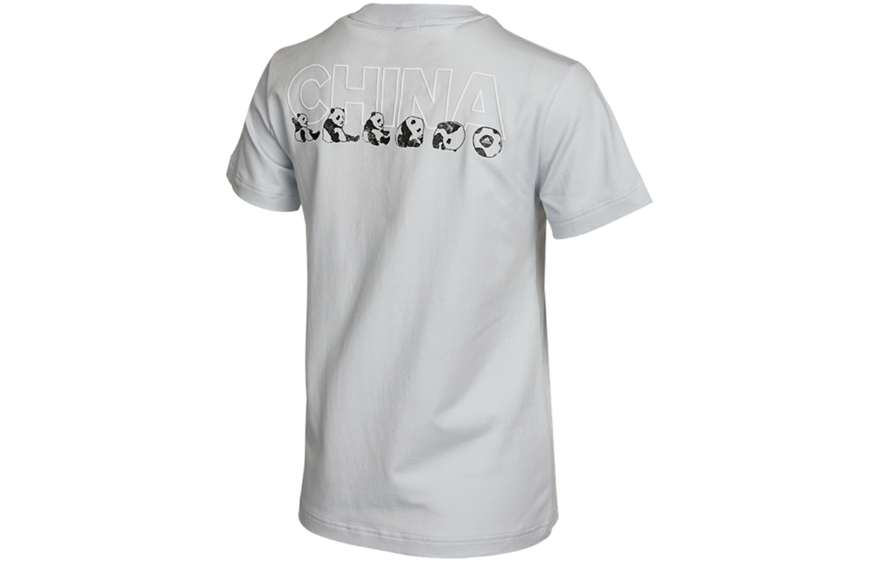 Женская футболка adidas China Tee W 2 T (сине-серая) — фото 2