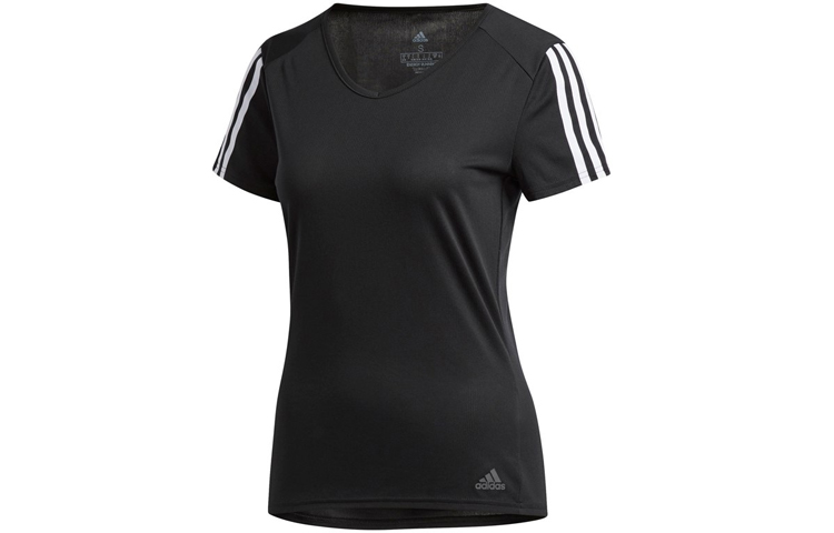 Женская футболка adidas (черная)