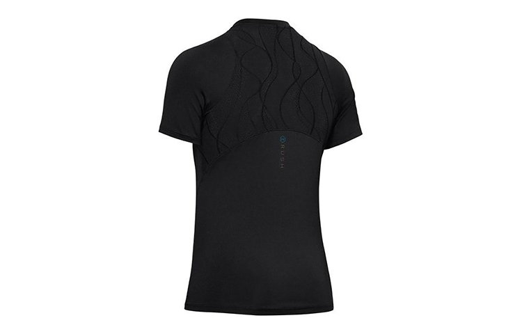 Женская футболка Under Armour UA RUSH Vent (черный) — фото 2