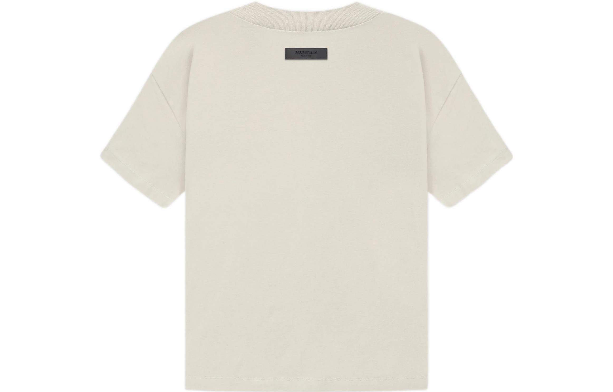 Женская футболка Fear of God Essentials SS22 Tee (бежевая) — фото 2