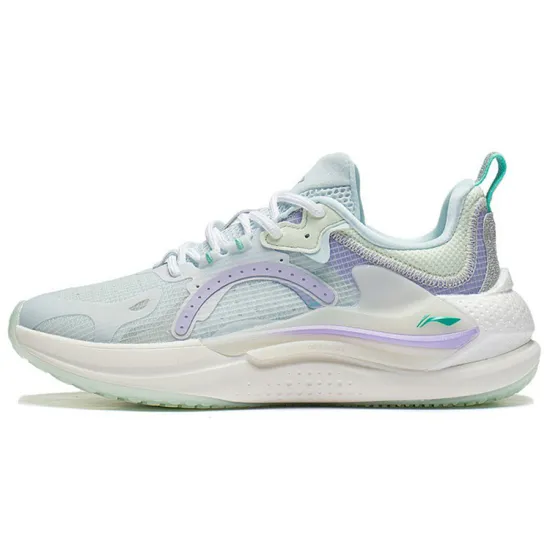 LINING Spark Casual Shoes Women's Low-Top Phantom Blue/Light Turquoise Green