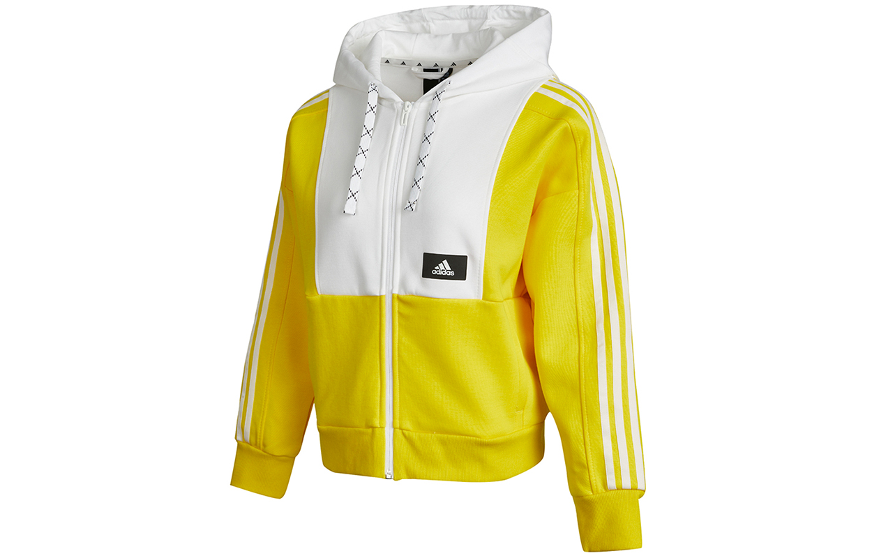 Женская куртка adidas Str Jkt Knit (желтая) — фото 2