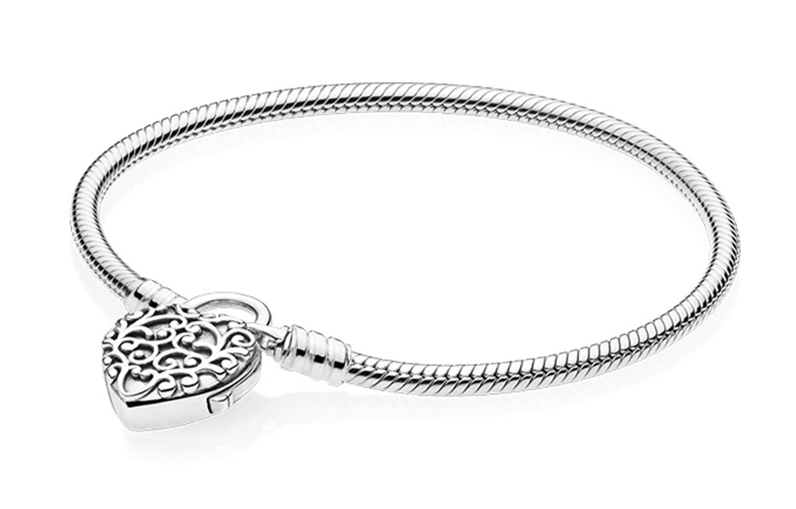 Женский браслет Pandora Lock of Love (серебряный)