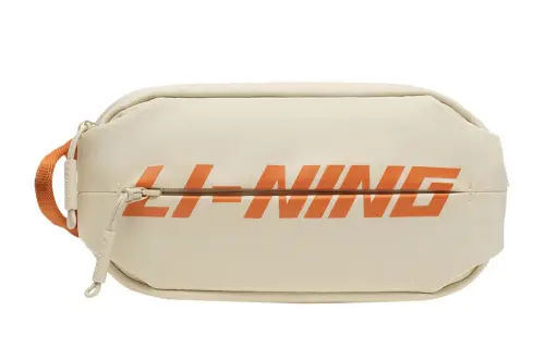 Li Ning Fabric Sling Bag Unisex Mist White