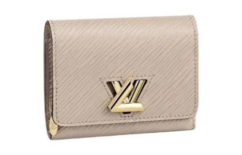LOUIS VUITTON Twist Epi Cow Leather Wallet Regular Women's Elephant Gray