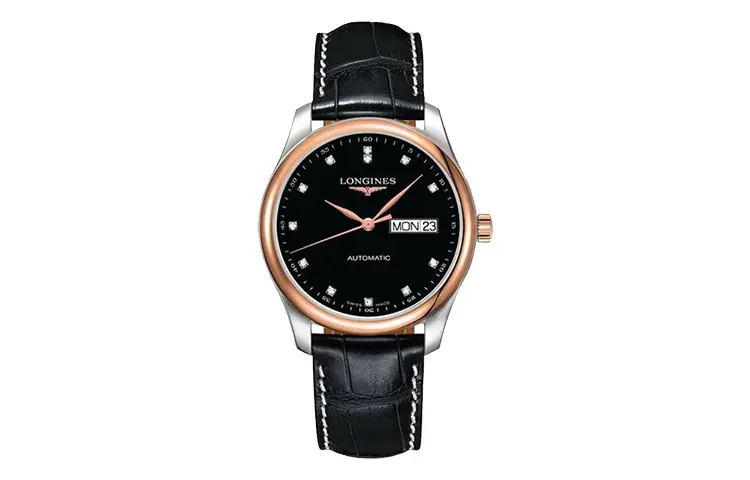 LONGINES Master Collection Mechanical Movement Fashion Men's Watch Black Dial Leather Strap