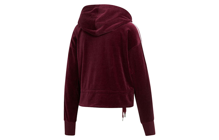 Женское худи adidas originals Cropped Vhoodie (фиолетовое) — фото 2