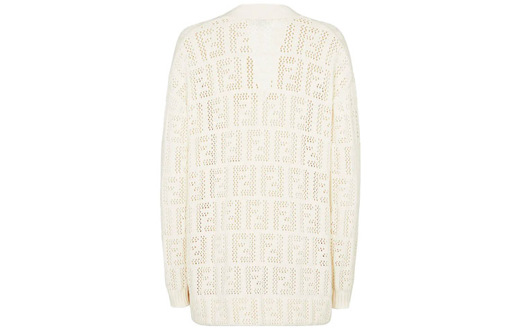 Женская кофта Fendi (белая) — фото 3