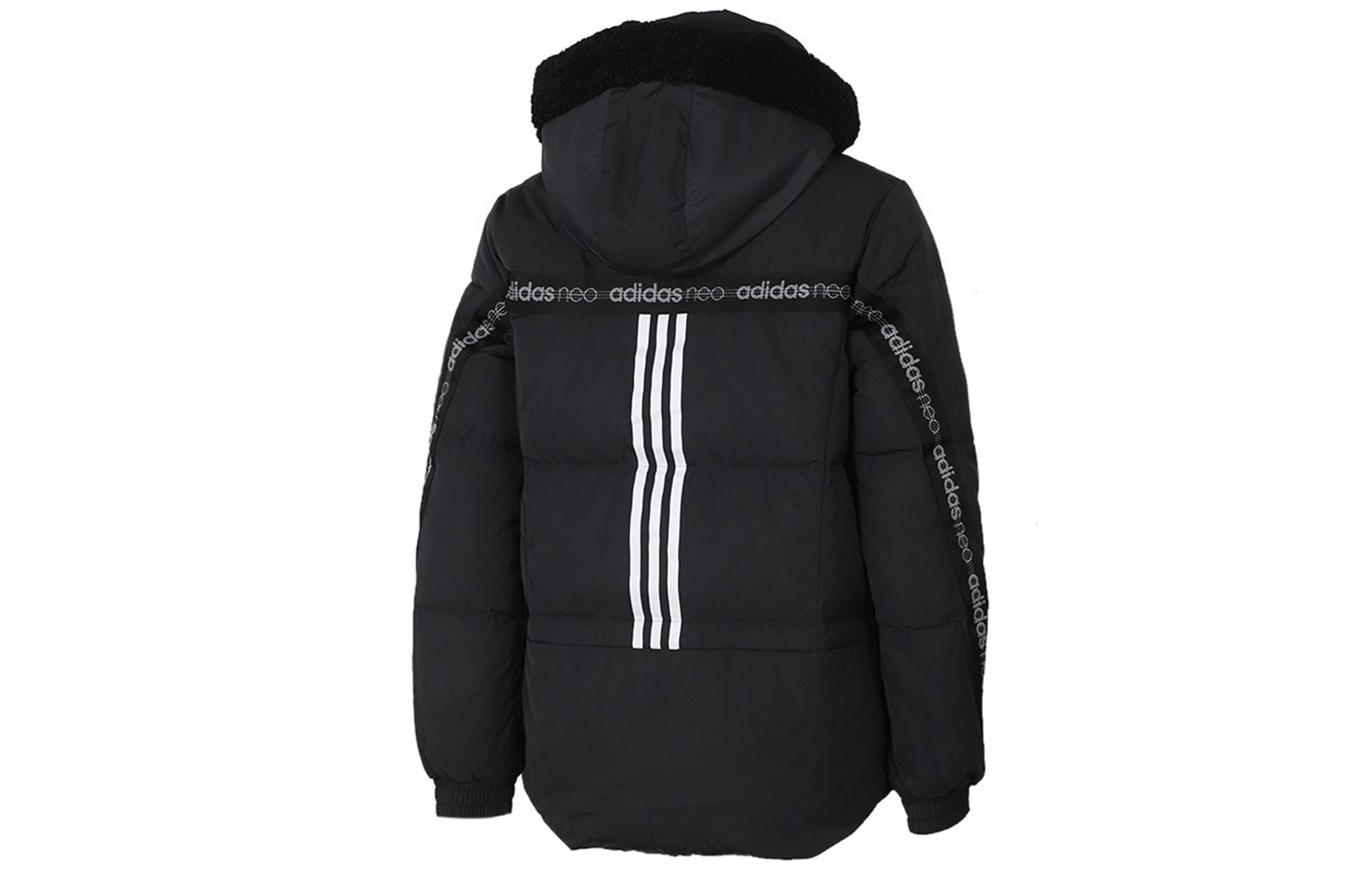 Женская куртка adidas neo EI4378 (черная) — фото 2