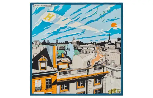 HERMES Silk Silk Scarves Women's