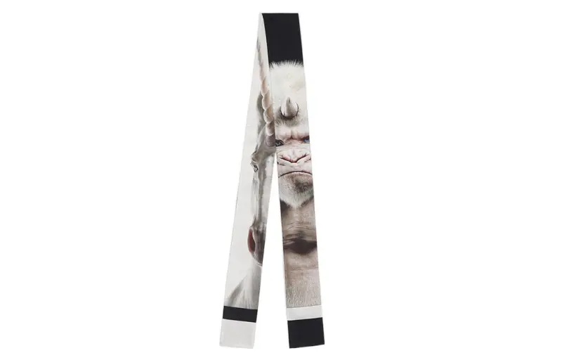 Burberry Silk Scarves Unisex White