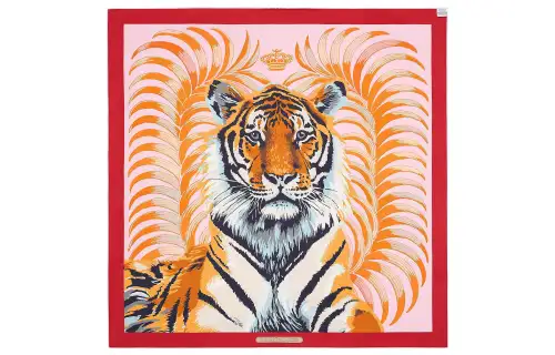 HERMES Royal Scarves Women's Red