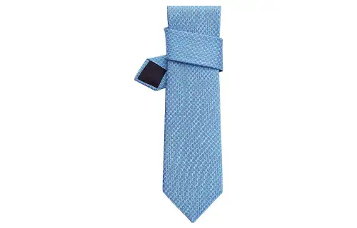 HERMES Hermès Ties Men's Sky Blue/White