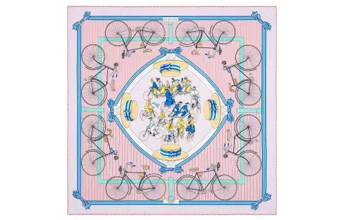 HERMES Carre Scarves Women's Pink
