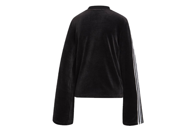 Женский свитшот adidas originals Velvet Sweater (черный) — фото 2