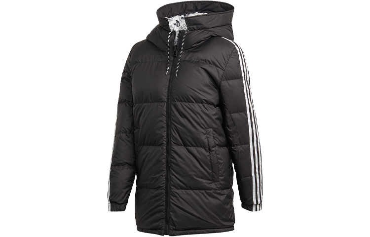 Женская куртка adidas originals Logo (черно-белая) — фото 2