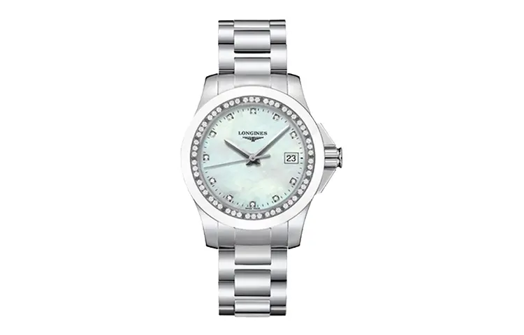 LONGINES Comcast Collection Quartz Movement Fashion Women's Watch 35mm Mother of Pearl Color Watch Dial