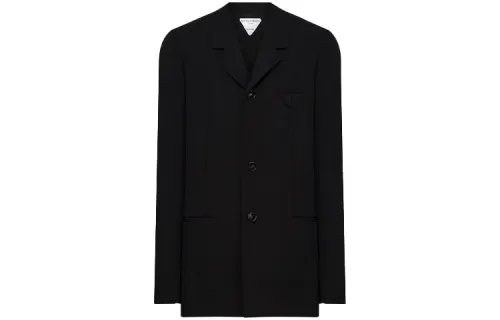 Bottega Veneta Business Suits Women's Black Suit Collar Moderate