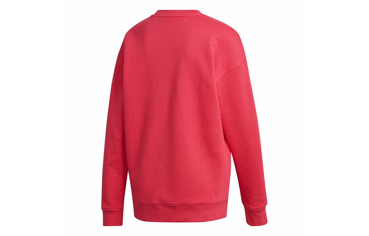 Женский свитшот adidas originals TREFOIL CREW (розовый) — фото 2