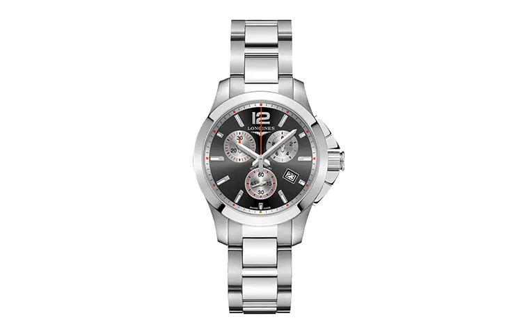 LONGINES Comcast Collection Quartz Movement 300m Waterproof Women's Watch 36mm Black Dial Stainless Steel Case