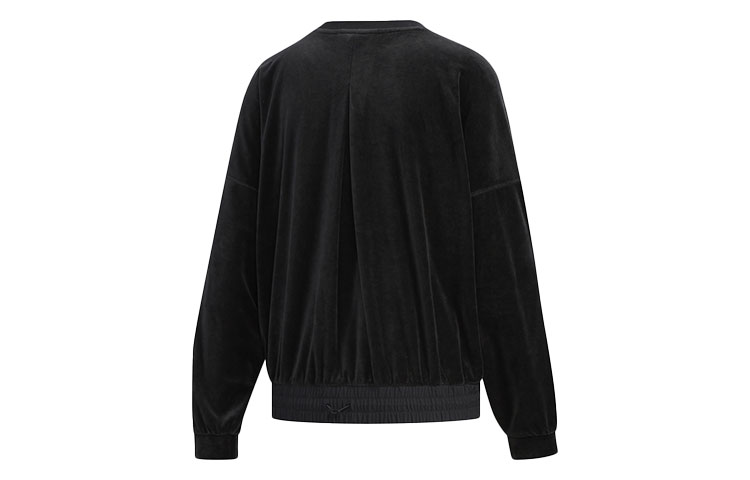 Женское худи adidas Crew Velour (черное) — фото 2