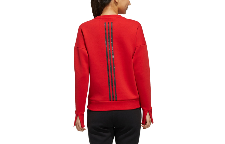 Женская толстовка adidas originals CNY Swt (красная) — фото 2