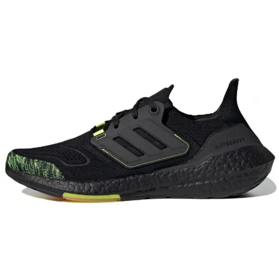 Adidas Ultra Boost 22 Black Solar Yellow