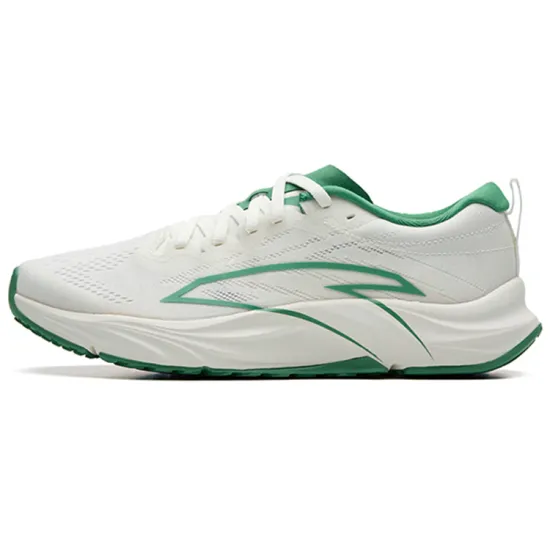 ANTA Asphalt Road Fighter 1.0 Running Shoes Women's Low-Top Ivory White/Track Green