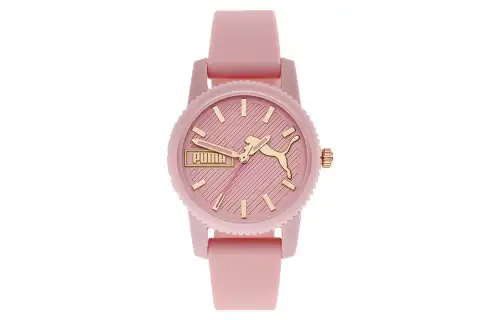 PUMA Ultrafresh Series Wrist Watches Quartz Movement Silicone Strap 34mm Pink Watch Dial Women's Watch