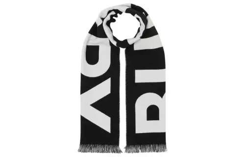 Burberry Logo Printed Fringed Scarf