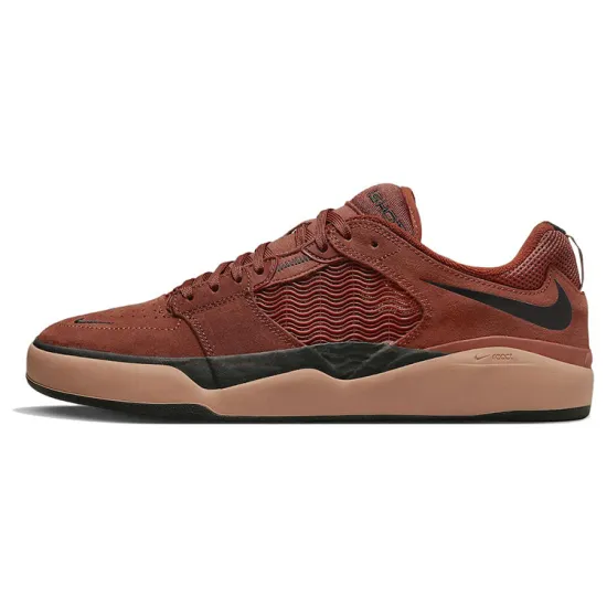 Nike SB Ishod Skateboarding Shoes Unisex Low-top Red Brown