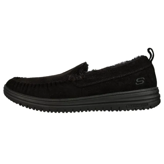 Skechers Relaxed Fit Cushioning Anti Slip And Wear Resistant Low Top Casual Shoes Men's Black