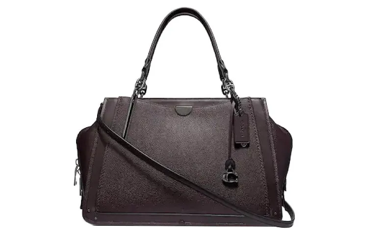 COACH Dreamer Leather Handbags Large Women's Maroon