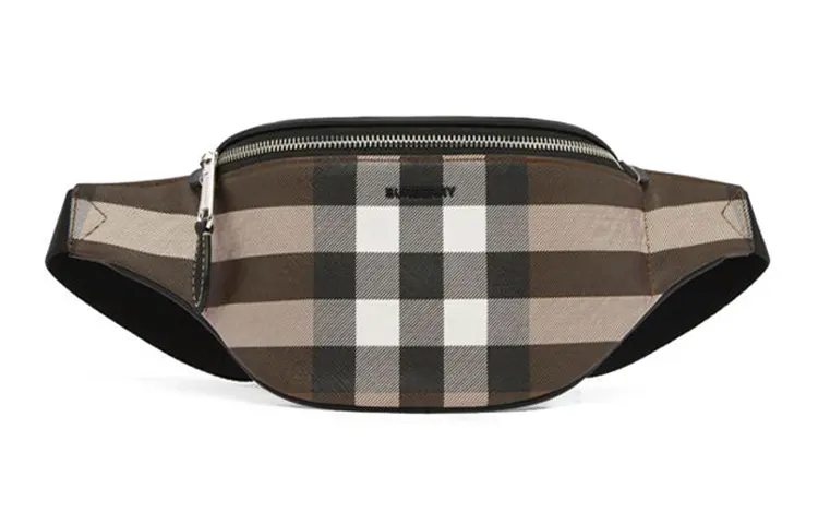 Burberry Leather One Shoulder Crossbody Sling Bag, Fanny Pack Mini Men's Brown