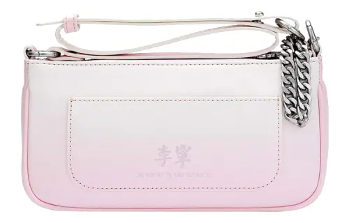 Li Ning Polyurethane Shoulder Bag, Crossbody Bag Women's Gradient Cherry Blossom Pink