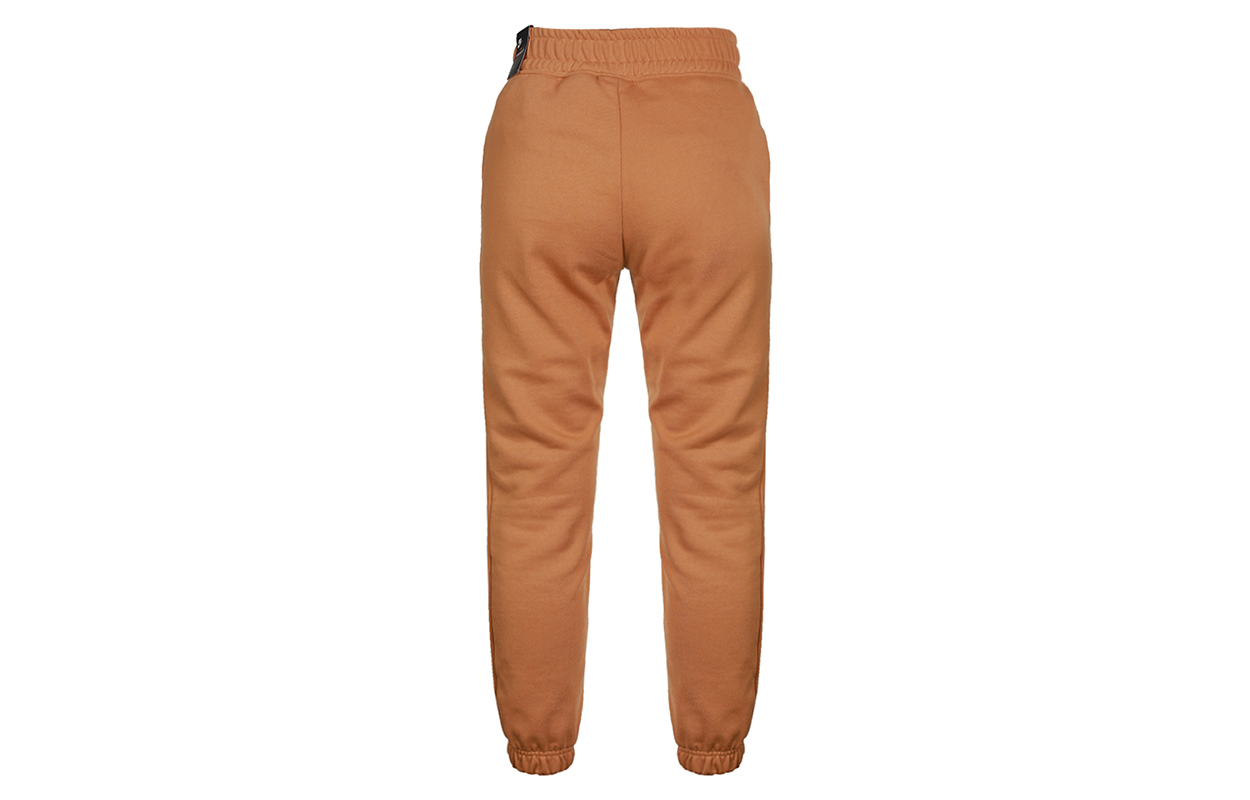 Nike Sportswear Swoosh Logo Fleece Lined Thermal Casual Sports Sweatpants Full Length Pants Women’s Spicy Sauce Yellow
