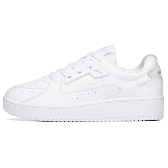Anta Life Collection Slip-Resistant Low-Top Skateboard Shoes Men's White Silver