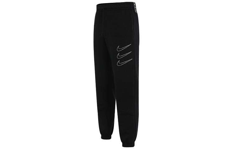 Женские штаны Nike Nsw Pant Flc Rstone Updat (черный) — фото 3