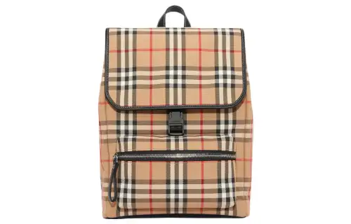 Burberry Leather Backpack Unisex Archive Beige