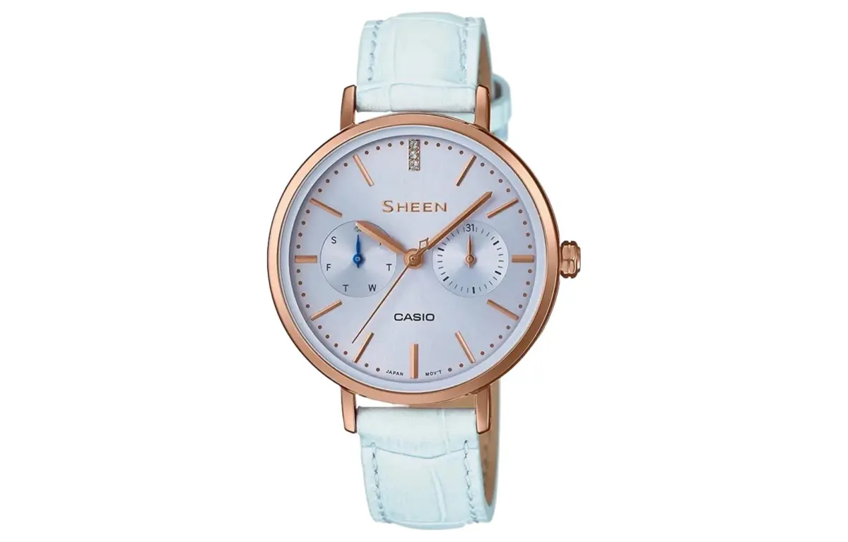 CASIO Women's SHEEN Blue Watch SHE-3054PGL-2A