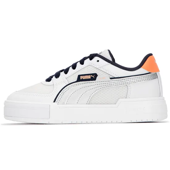 PUMA Ca Pro Skateboarding Shoes Unisex Low-top White/silver/orange