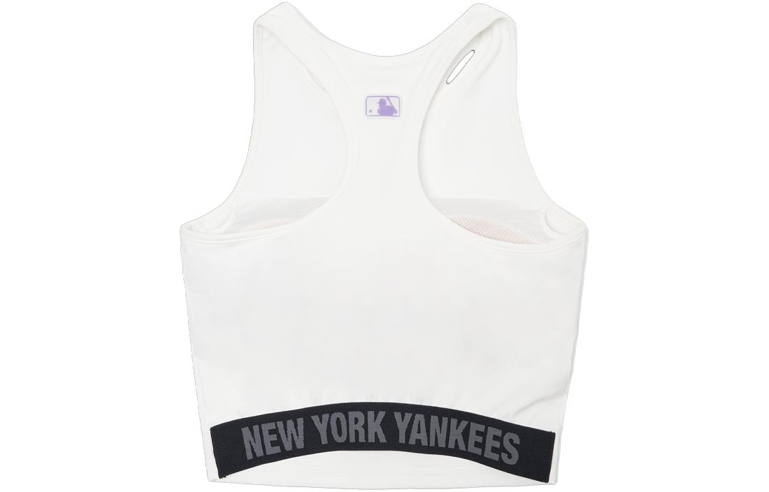 MLB New York Yankees Sleeveless Sports Shirts Women’s White Racerback