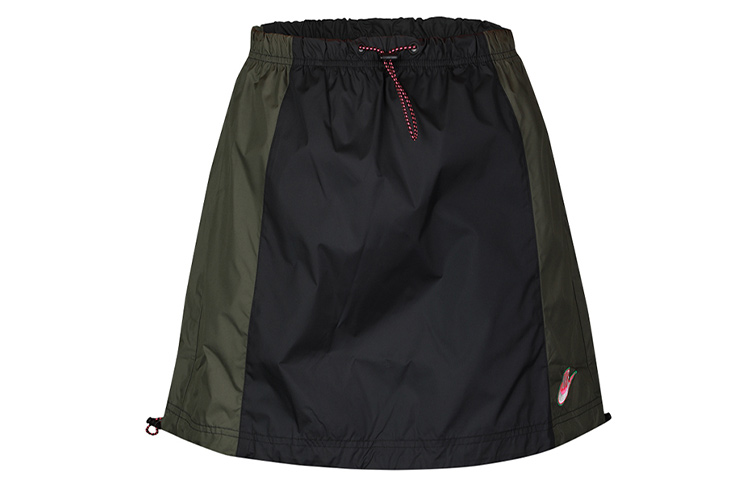 Женская юбка Nike Sportswear Woven Skirt (черно-желтая) — фото 2
