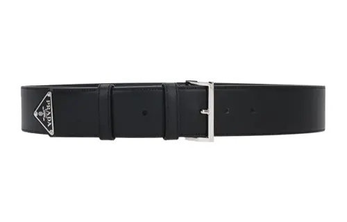 PRADA Leather Belts Women's Black
