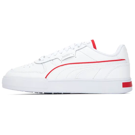 PUMA Caven Skateboarding Shoes Unisex Low-top White/Red