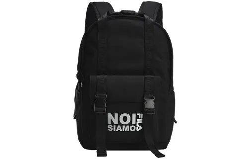 FILA FUSION Fabric Backpack Regular Unisex Pitch Black