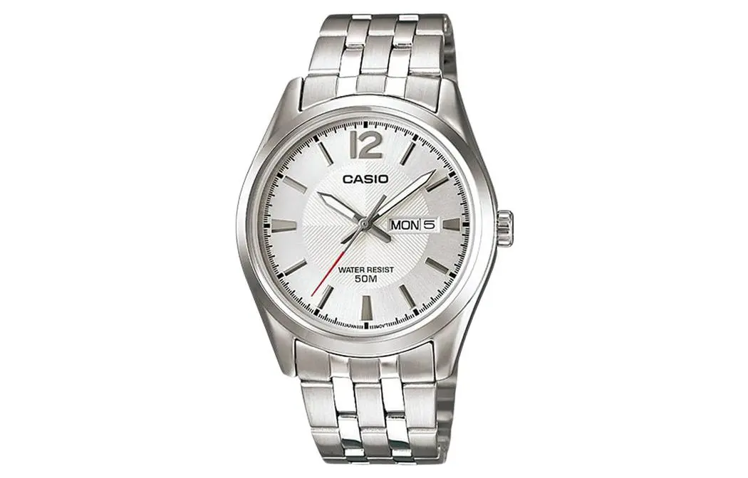 CASIO Men Standard Series 38mm Silver Watch MTP-1335D-7A