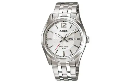 CASIO Men Standard Series 38mm Silver Watch MTP-1335D-7A