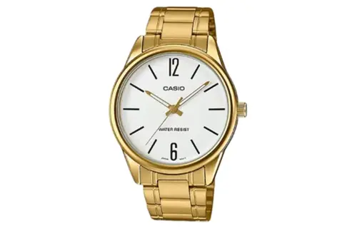 CASIO Men Standard Series 28mm White Watch MTP-V005G-7B
